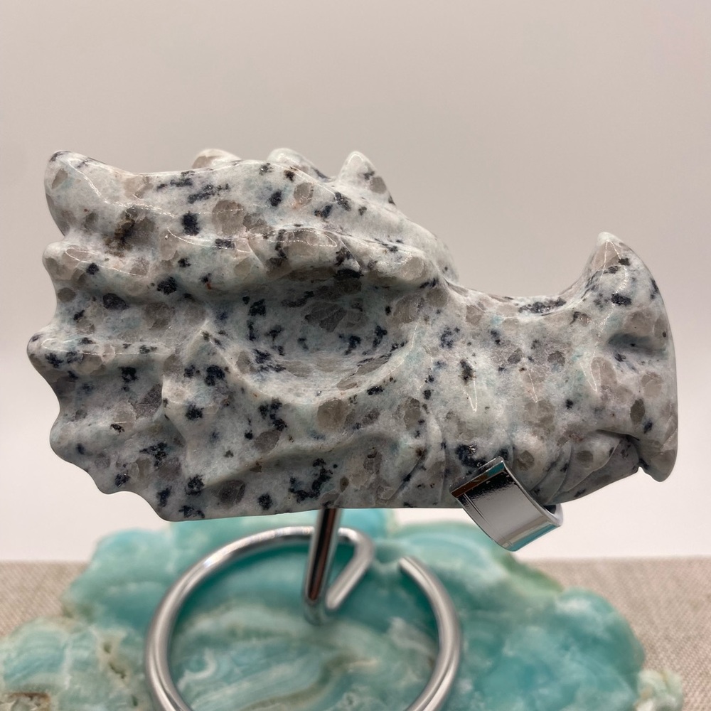 Kiwi Jasper Dragon Sculpture